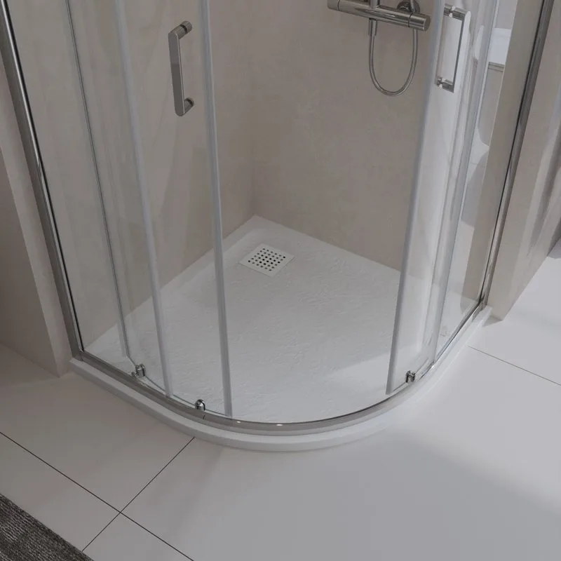 Поддон для душа BelBagno Uno TRAY-MR-UNO-R-90-550-35-W-BO 90х90, белый, с сифоном Sancos — официальный сайт