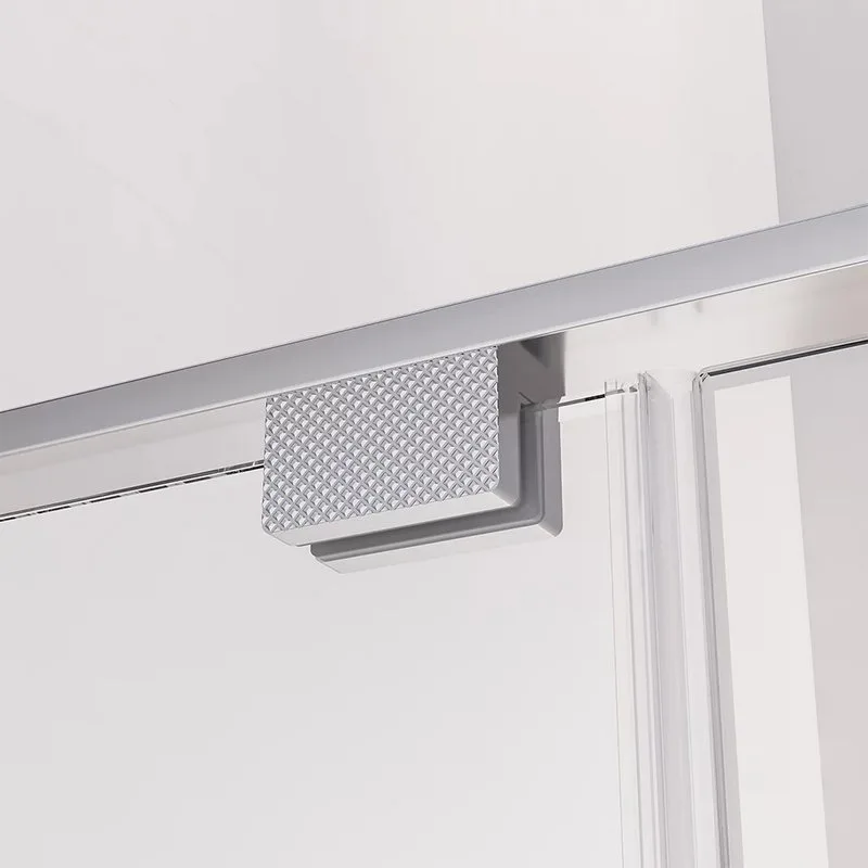 Душевая дверь в нишу Veconi Premium Alassio CH 130x200, профиль матовый хром, стекло прозрачное Sancos — официальный сайт