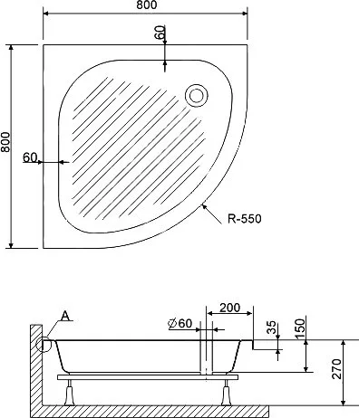 Поддон для душа RGW B/CL-S-A B/CL-S 16180488-51 80x80 Sancos — официальный сайт