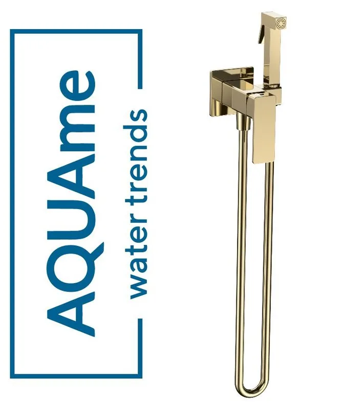 Гигиенический душ AQUAme Savona золотой комплект AQM6817GG Sancos — официальный сайт