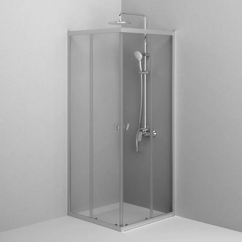 Душевой уголок AM.PM Sunny W87G-403-8080-MT 80x80 см, серебро Sancos — официальный сайт