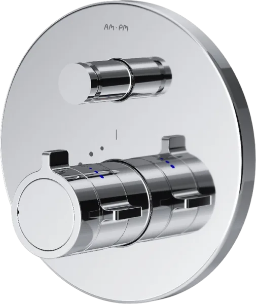 Термостатический смеситель встраиваемый AM.PM X-Joy F85A45600 С ВНУТРЕННЕЙ ЧАСТЬЮ, хром Sancos — Оригинал