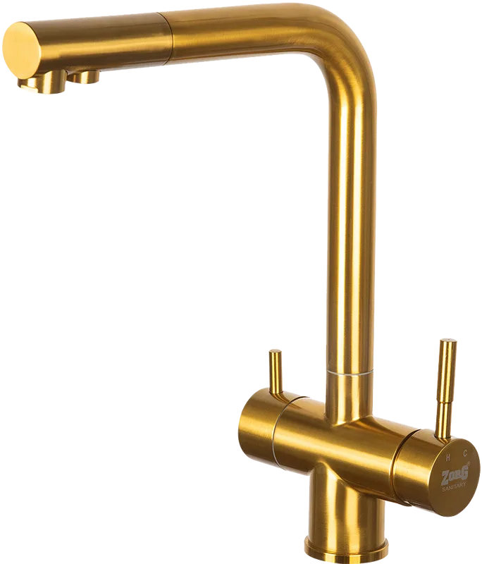 Смеситель для кухни Zorg Inox SZR-7039 BRONZE бронза Sancos — официальный сайт