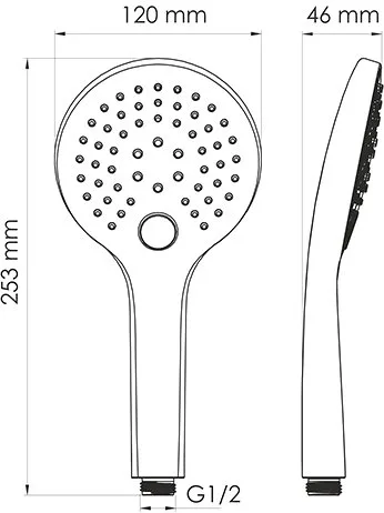 Душевая лейка Wasserkraft A078 3-функциональная Sancos — официальный сайт