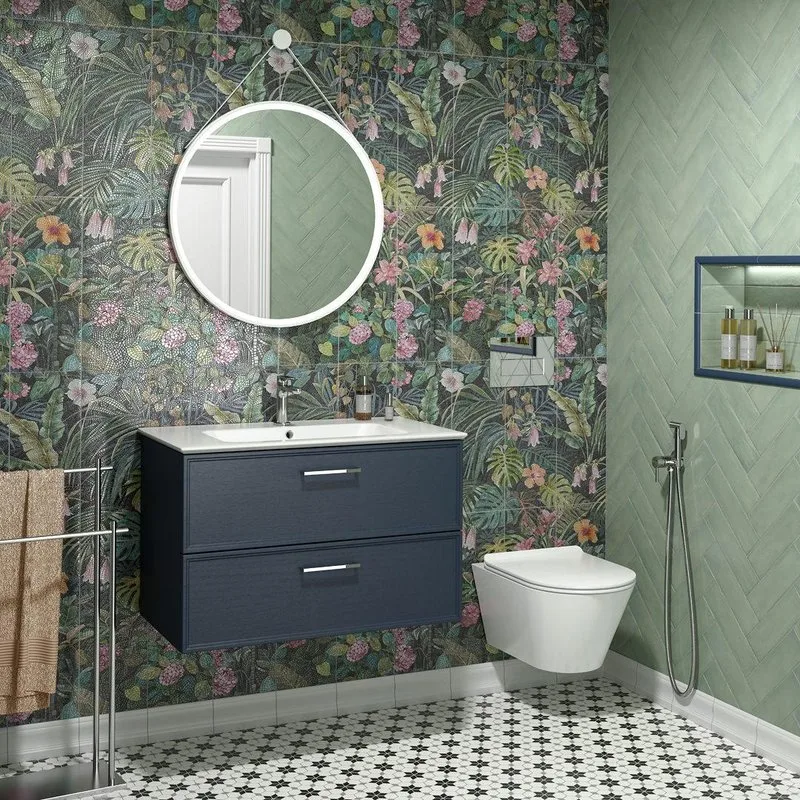 Тумба под раковину без столешницы KERAMA MARAZZI Piano Classic 75 подвесная, ясень синий матовый Sancos — официальный сайт