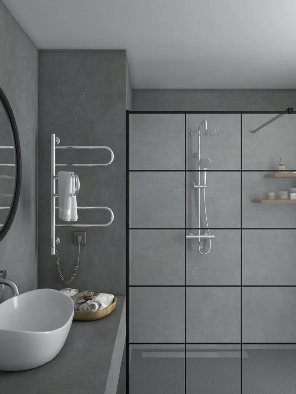 Полотенцесушитель электрический Vincea VTD-1R2CE 44x80 хром Sancos — официальный сайт