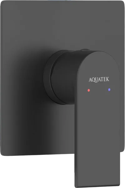 Встраиваемый смеситель AQUATEK Лира AQ1466MB С ВНУТРЕННЕЙ ЧАСТЬЮ, матовый черный Sancos — Оригинал