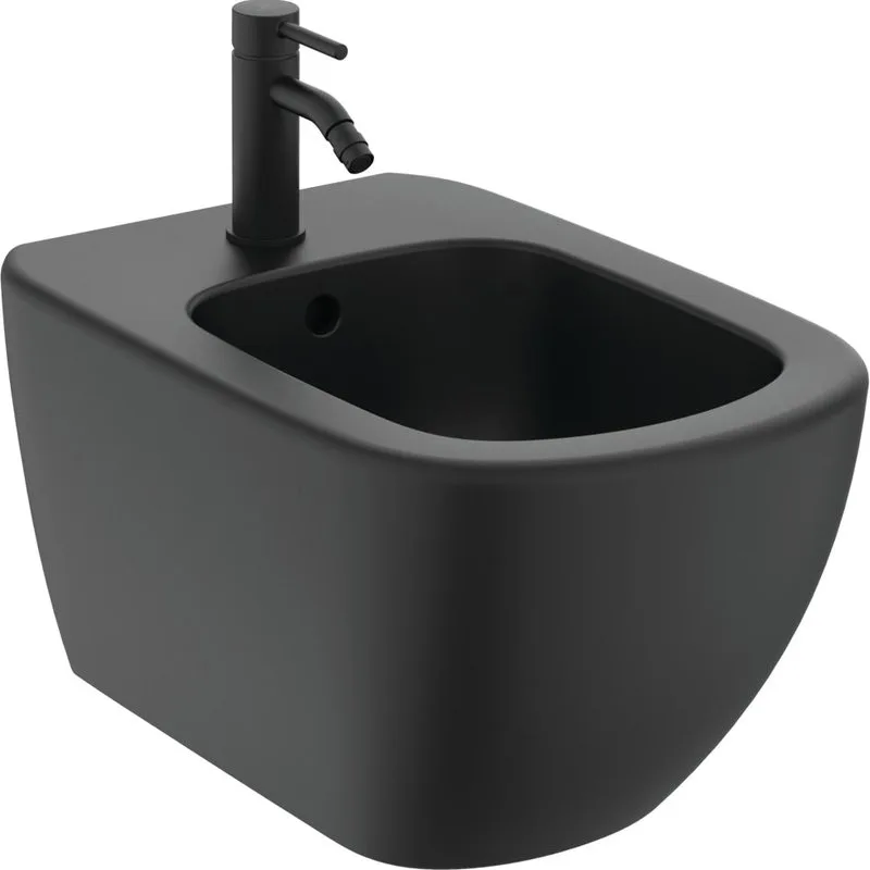 Биде подвесное Ideal Standard Tesi T3552V3 черный шелк Sancos — официальный сайт