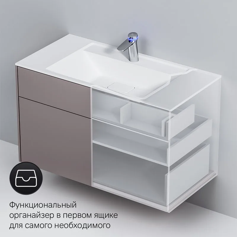 Тумба под раковину без столешницы AM.PM Inspire V2.0 100 элегантный серый Sancos — официальный сайт