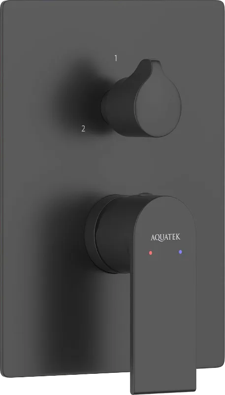 Встраиваемый смеситель AQUATEK Лира AQ1447MB С ВНУТРЕННЕЙ ЧАСТЬЮ, 3 режима,  матовы Sancos — официальный сайт