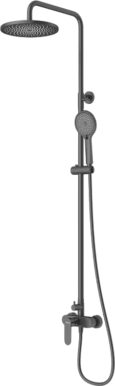 Душевая стойка Cezares Stylus STYLUS-CD-NOP, со смесителем, матовый черный Sancos — официальный сайт