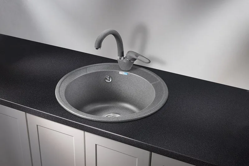 Мойка кухонная Granula Standart 4802, графит Sancos — официальный сайт