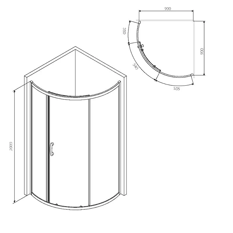 Душевой уголок AM.PM Like W83UG-315-090CG 90x90 профиль хром, стекло тонированное Sancos — официальный сайт