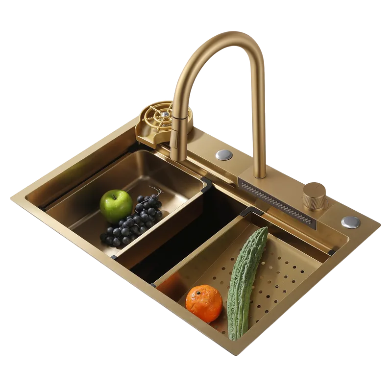 Мойка кухонная Abber Wasser Kreis AF2194G золото матовое Sancos — официальный сайт