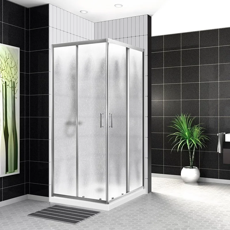 Душевой уголок BelBagno Uno UNO-195-A-2-90-CH-CR стекло рифленое Sancos — официальный сайт