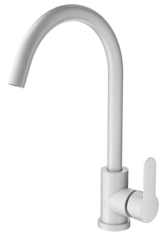 Смеситель для кухни Wonzon & Woghand WW-AE4554-MW матовый белый Sancos — официальный сайт