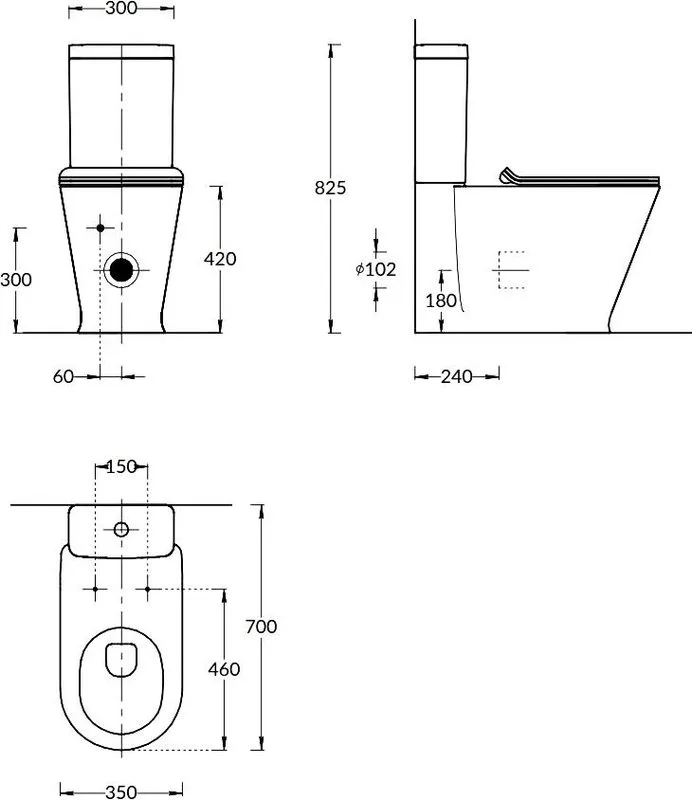 Унитаз-компакт напольный KERAMA MARAZZI Plaza Modern PLMR.wc.01 безободковый, антивсплеск, с микроли Sancos — официальный сайт
