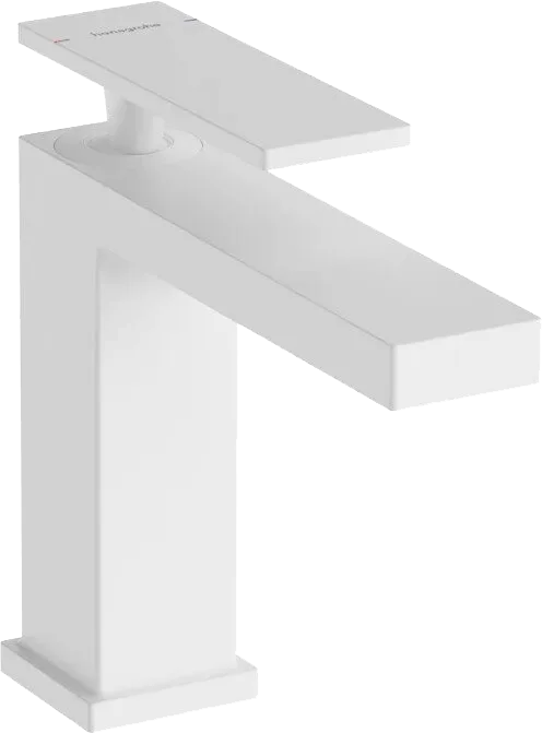 Смеситель для раковины Hansgrohe Tecturis E 110 73010700 матовый белый Sancos — официальный сайт