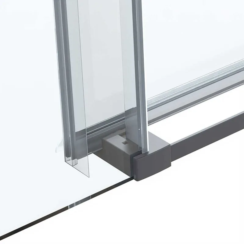 Душевой уголок Vincea Como Soft VSR-1CS1013CLGM 130х100, профиль вороненая сталь, стекло прозрачное Sancos — официальный сайт