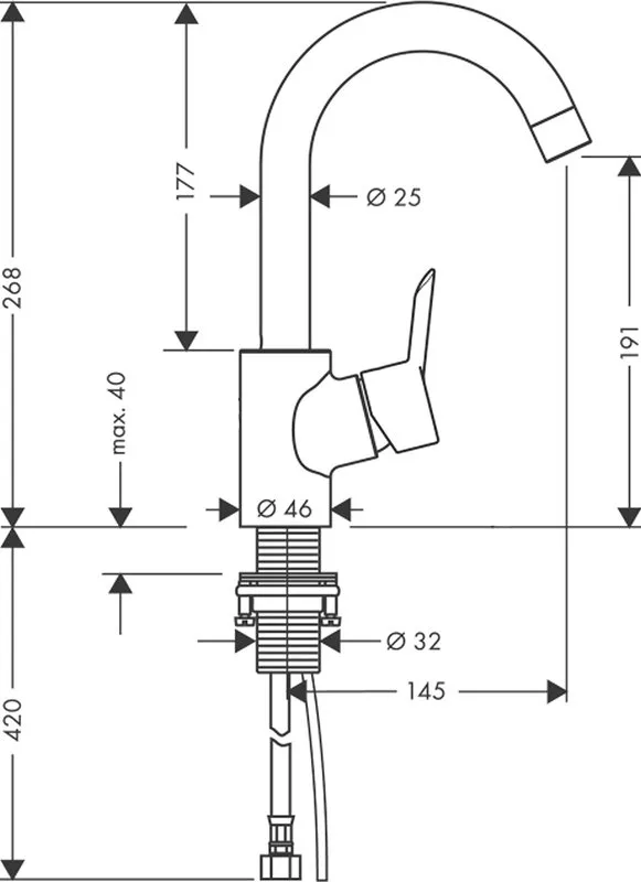 Смеситель для раковины Hansgrohe Talis S 32070000 Sancos — официальный сайт