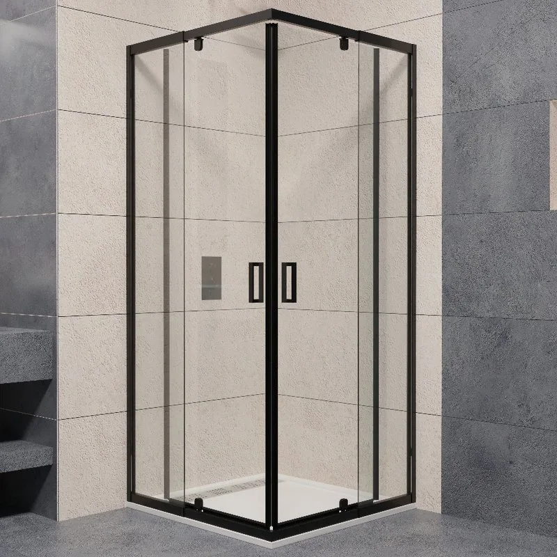 Душевой уголок RGW Passage PA-038B 90x90 см, профиль черный, стекло прозрачное Sancos — официальный сайт