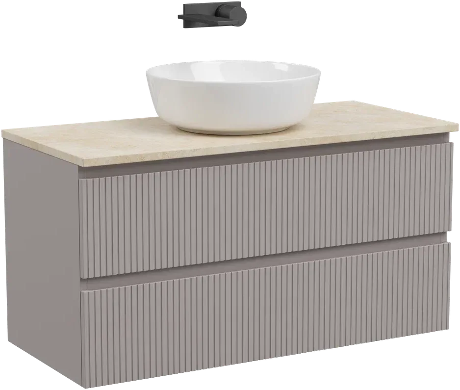 Тумба с раковиной Sancos Snob T 100 см, doha soft, столешница бежевая, раковина CN6013 Sancos — официальный сайт