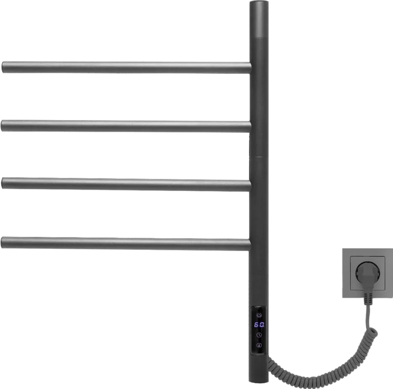 Полотенцесушитель электрический Vincea VTD-1S1CGE графит Sancos — официальный сайт