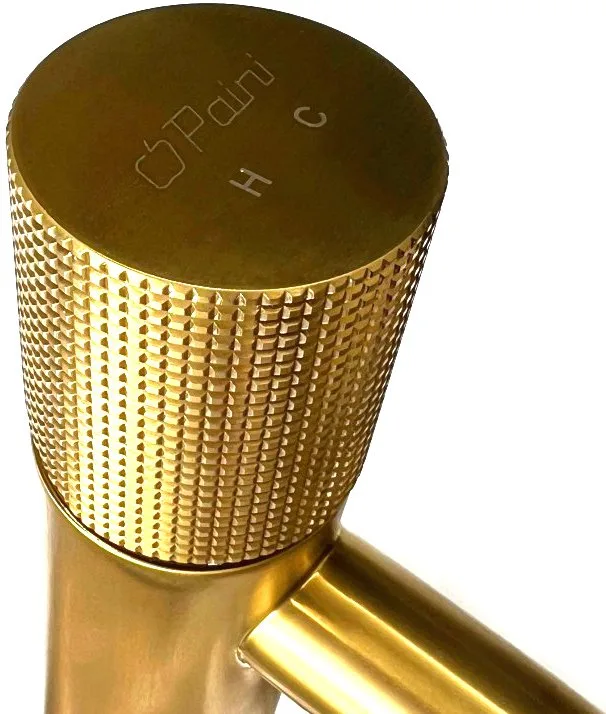 Смеситель для раковины Paini Cox Grip 7GPJ205OLL брашированное золото Sancos — официальный сайт
