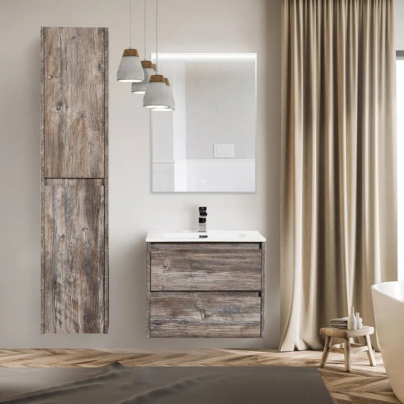 Шкаф-пенал для ванной BelBagno Kraft 33 R, pino pasadena Sancos — официальный сайт