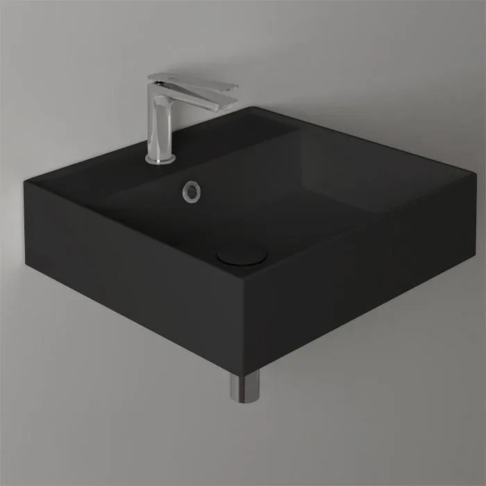 Раковина Simas Agile AG51 nero matt*1 51x46 см Sancos — официальный сайт