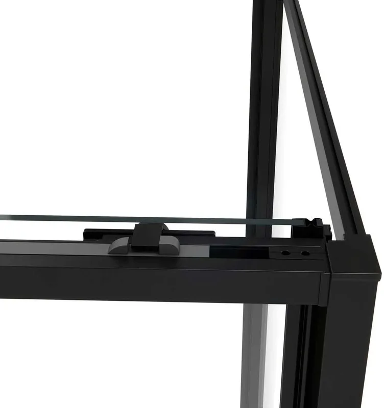 Душевой уголок Vincea Slim Soft VSR-1SS1011CLB 110x100, профиль черный, стекло прозрачное Sancos — официальный сайт