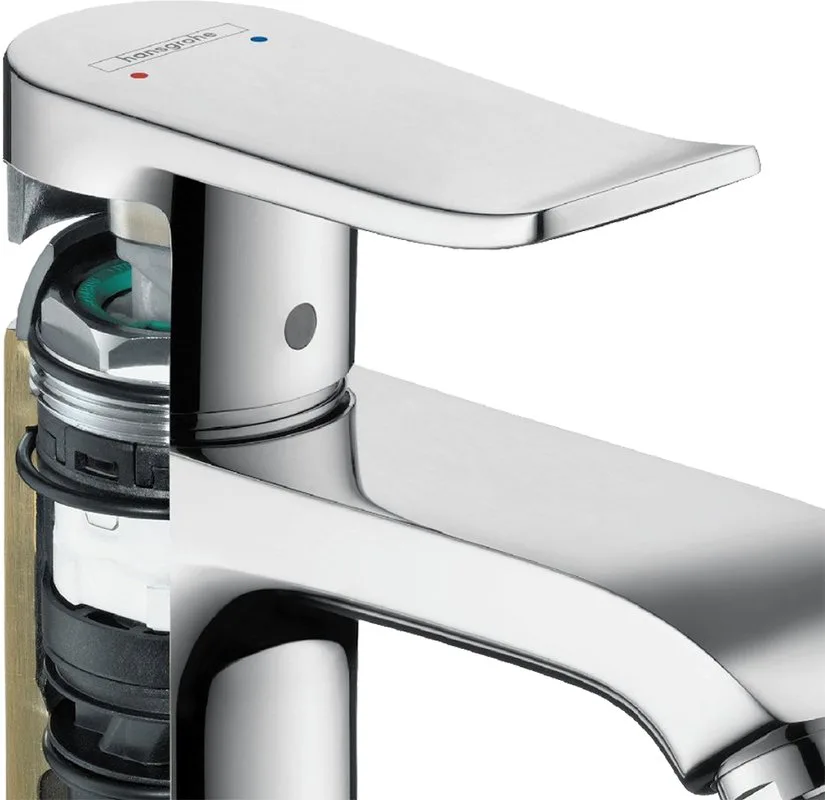 Смеситель для раковины Hansgrohe Metris 31084000 Sancos — официальный сайт