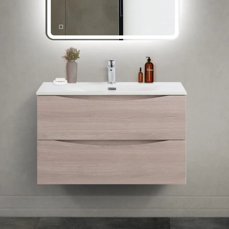 Тумба под раковину без столешницы BelBagno Marino-cer-mini 80 подвесная, rovere grigio Sancos — официальный сайт