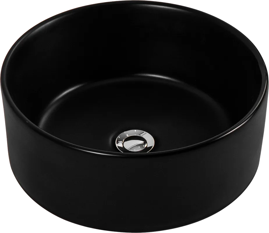 Накладная раковина AQUATEK AQ5118-MB матовая черная Sancos — официальный сайт