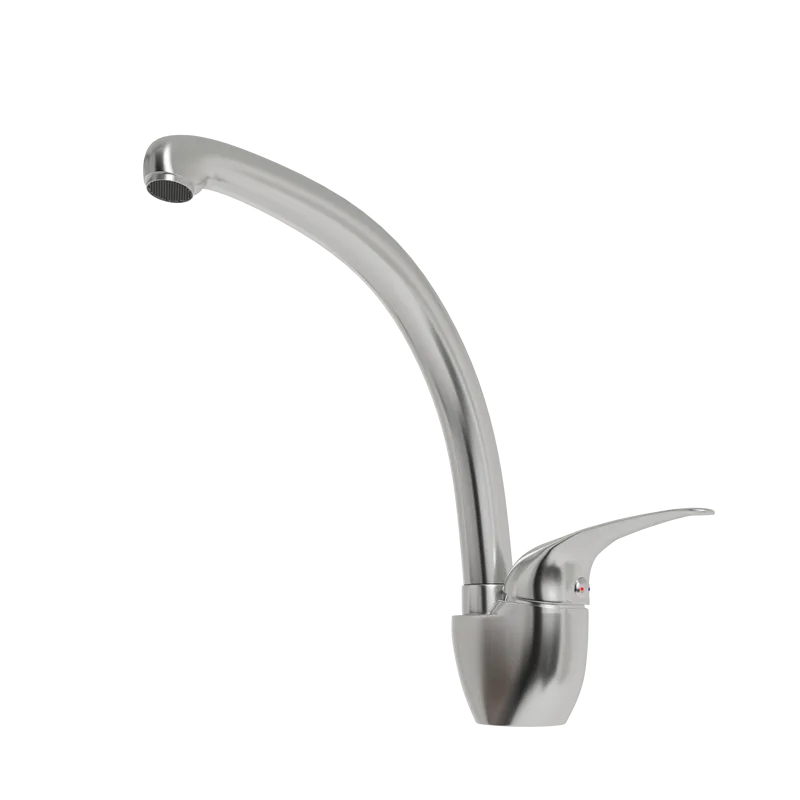 Смеситель для кухни Emar Steel ЕС - 3013 хром Sancos — официальный сайт
