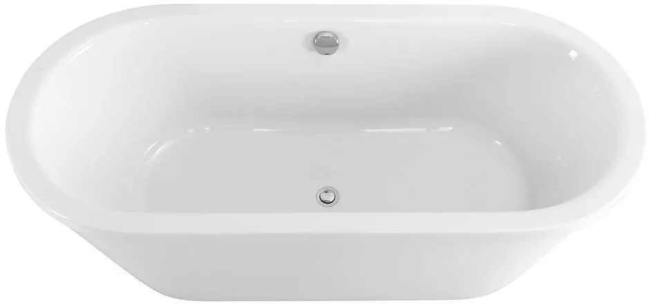 Акриловая ванна Art&Max AM-FORLI-1700-800 175x80 см, отдельностоящая, белая, овальная, с каркасом Sancos — официальный сайт