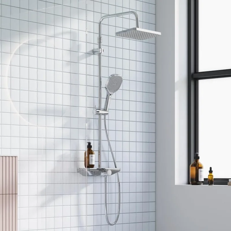 Душевая стойка Damixa Merkur 940730000, хром Sancos — официальный сайт