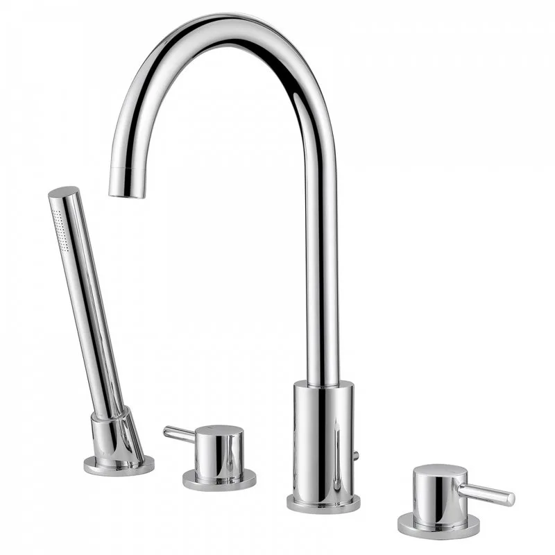 Смеситель на борт ванны Abber Wasser Kreis AF8113, хром Sancos — официальный сайт