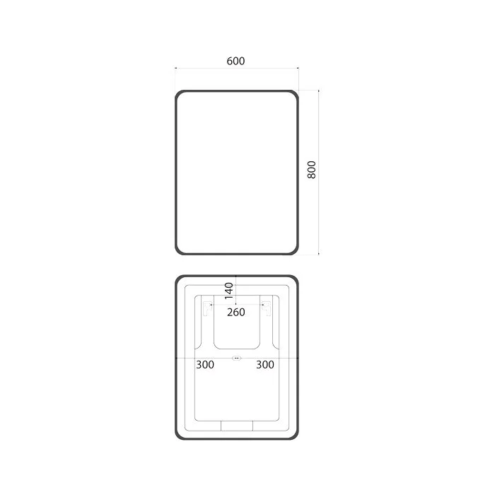 Зеркало IDDIS Cloud X 60 c подсветкой и термообогревом Sancos — официальный сайт