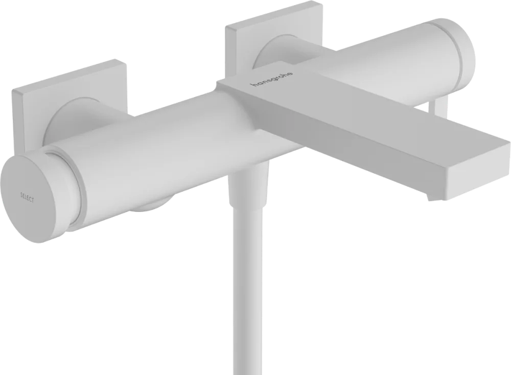 Смеситель для ванны с душем Hansgrohe Tecturis E 73420700, матовый белый Sancos — официальный сайт