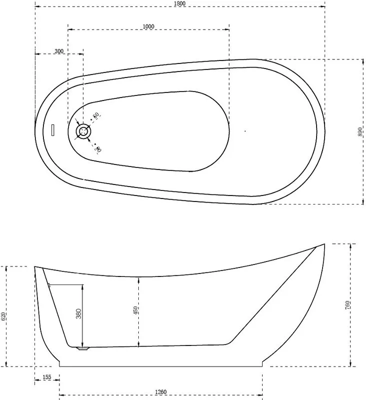 Акриловая ванна Abber AB9288 180x90 см, отдельностоящая, белая, овальная, с каркасом, со сливом-пере Sancos — официальный сайт