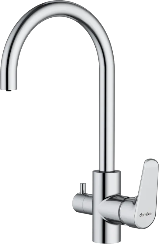 Смеситель для кухни Damixa Merkur 400730000 с каналом для питьевой воды, хром Sancos — официальный сайт