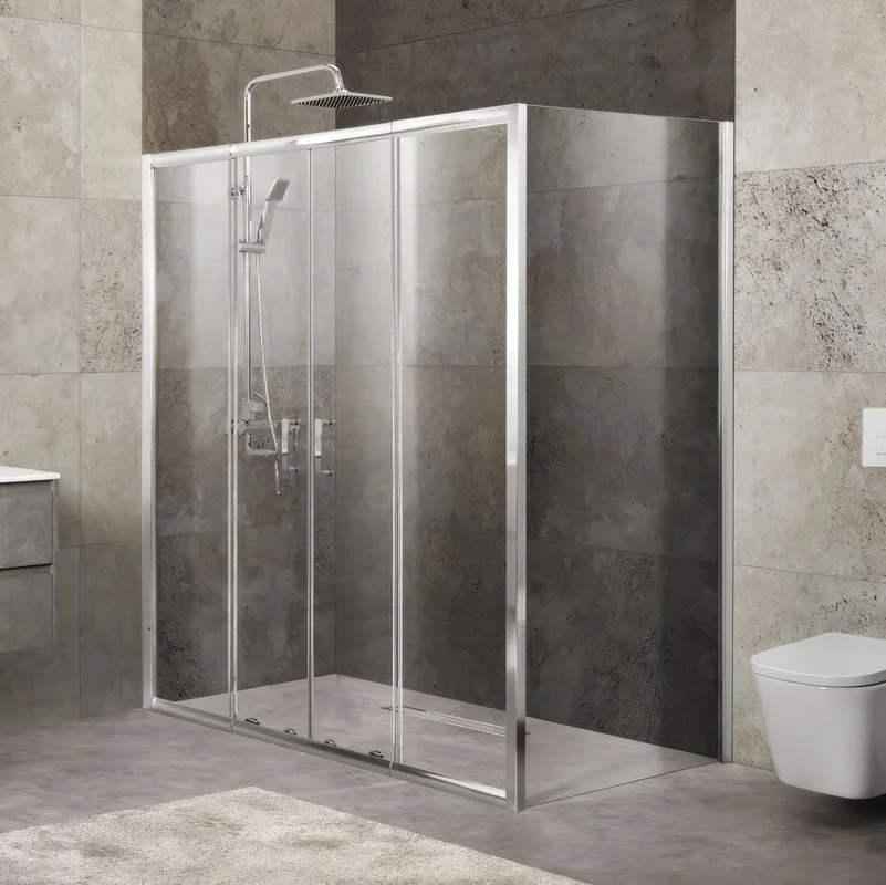 Душевой уголок BelBagno Unique UNIQUE-AH-21-150/180-90-C-Cr Sancos — официальный сайт
