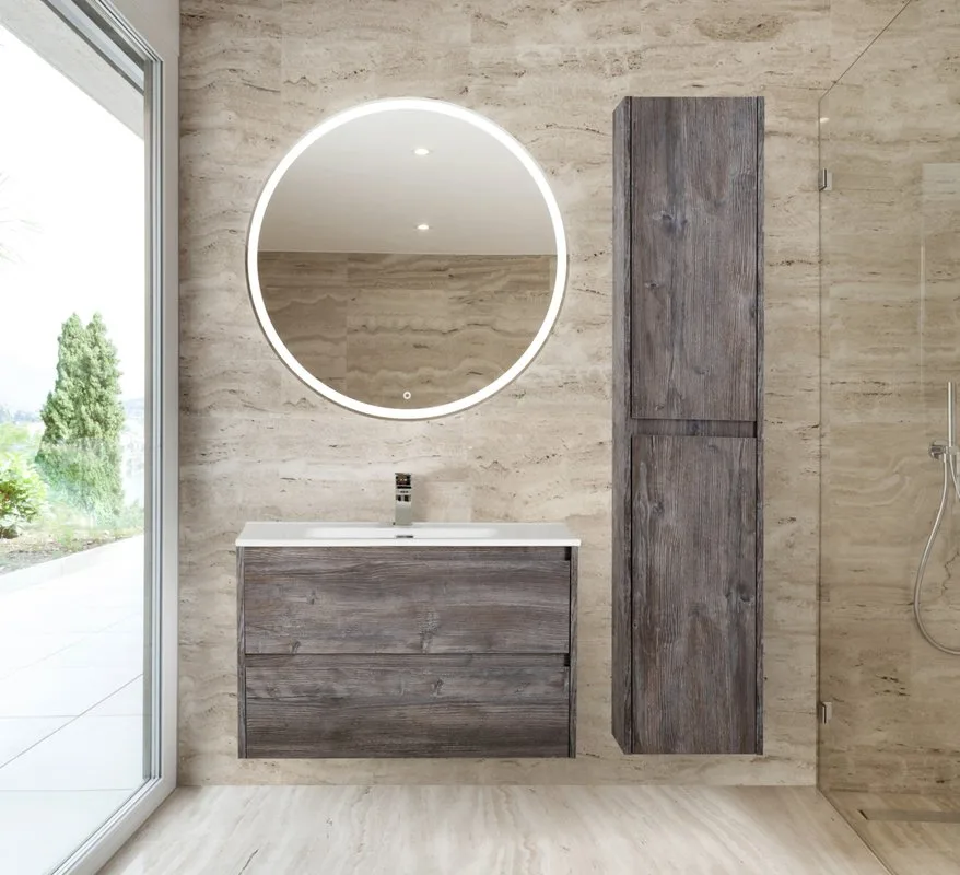 Шкаф-пенал для ванной BelBagno Kraft 33 R, pino pasadena Sancos — официальный сайт