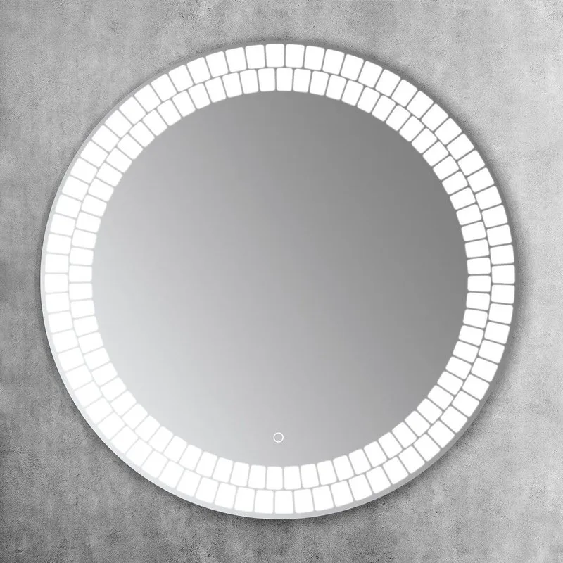 Зеркало круглое Art&Max Аcerra 77 с LED-подсветкой, 6000К Sancos — официальный сайт