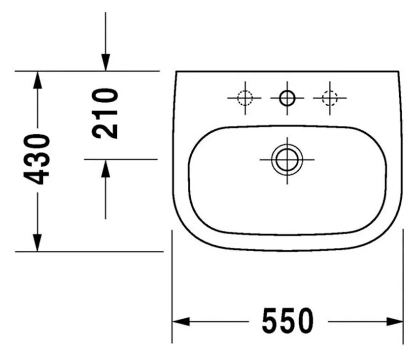 Раковина Duravit D-code 23105500002 Sancos — официальный сайт