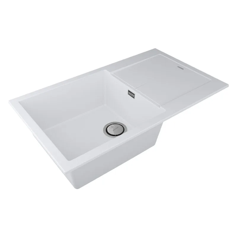 Мойка кухонная Paulmark Extensio 86 PM988650-WH white Sancos — официальный сайт