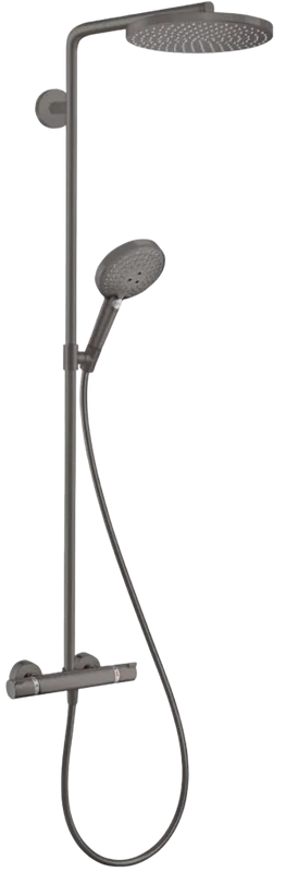Душевая стойка Hansgrohe Raindance Select S 27633340, черный хром Sancos — официальный сайт