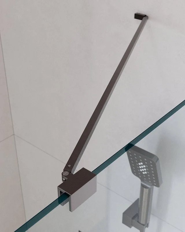 Душевой уголок Cezares Slider AH 1 100-70/80 C GM профиль оружейная сталь, стекло прозрачное Sancos — официальный сайт