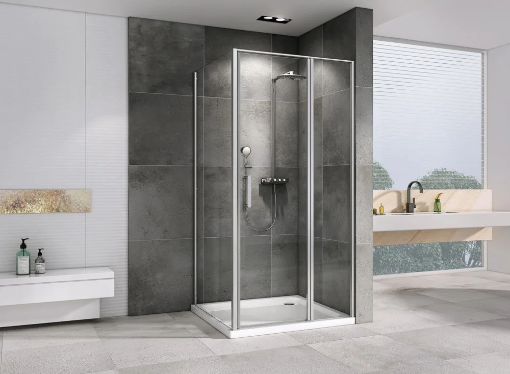 Душевой уголок Abber Sonnenstrand AG04140S-S85 140x85, профиль хром, стекло прозрачное Sancos — официальный сайт